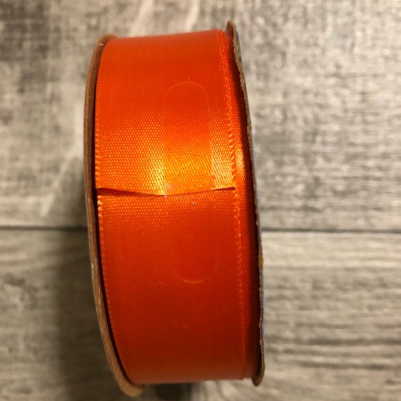 Offray Lot of 4 & 1 Michaels Craft Ribbon Spools (3) NWT & (2) Pre-Owned Orange - Picture 5 of 15